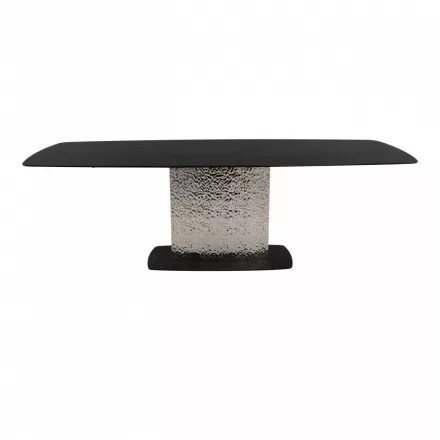 Стол обеденный T0654GP Black.Silver (2400x1000x760) (черный/черный матовый) Arte Milano