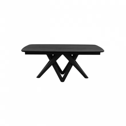 Стол обеденный T1064CG Basalt Matt.Black (1800-2600x980x760) (базальт матовый/черный матовый) Arte Milano