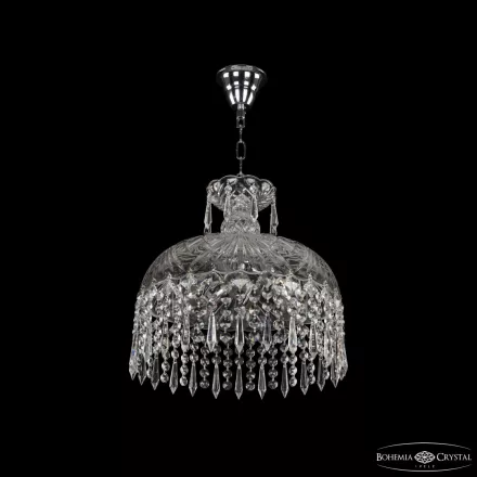 Подвесной светильник с хрусталём 14781/35 Ni Drops Bohemia Ivele Crystal