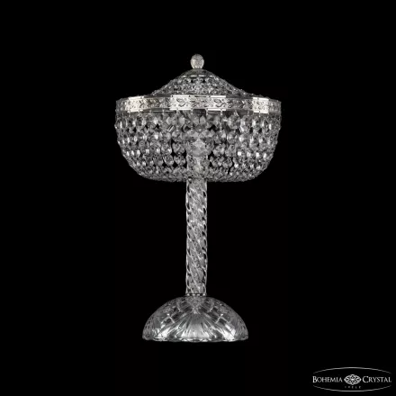 Настольная лампа хрустальная 19111L4/25IV Ni Bohemia Ivele Crystal