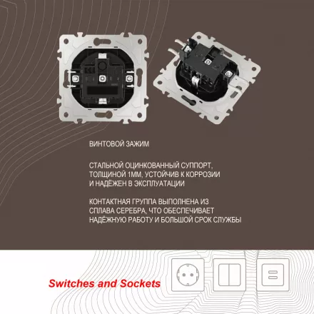 Розетка с заземлением, шторками и защитной крышкой, 16A 250V 206.41-1.black