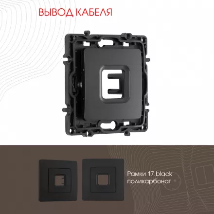 Вывод кабеля 217.49-1.black