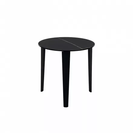 Стол кофейный CT7524CG Roland Black.Black (D500x500) (черный/черный матовый) Arte Milano