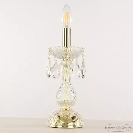 Настольная лампа хрустальная 105L/1-27 G Bohemia Ivele Crystal