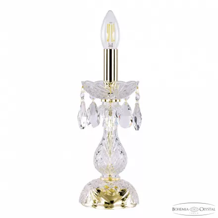 Настольная лампа хрустальная 105L/1-27 G Bohemia Ivele Crystal