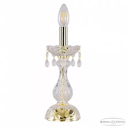 Настольная лампа хрустальная 112L/1-27 G V0300 Bohemia Ivele Crystal