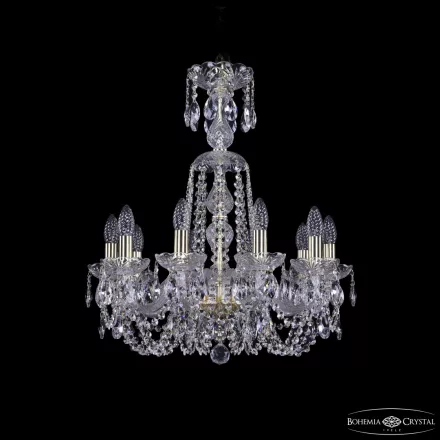 Люстра хрустальная 1402/10/195/XL-64 G Bohemia Ivele Crystal