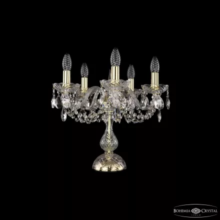 Настольная лампа хрустальная 1402L/5/141-39 G Bohemia Ivele Crystal