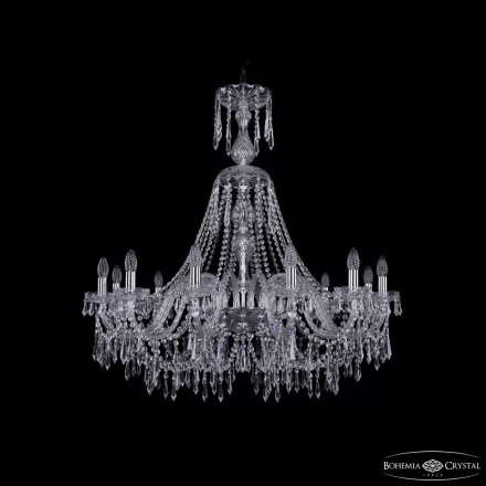 Люстра хрустальная 1403/12/360/XL-100 Ni Bohemia Ivele Crystal