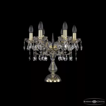 Настольная лампа хрустальная 1413L/6/141-39 G Bohemia Ivele Crystal