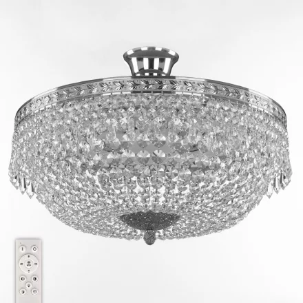 Люстра потолочная хрустальная 19011/45IV/LED-DIM Ni Bohemia Ivele Crystal