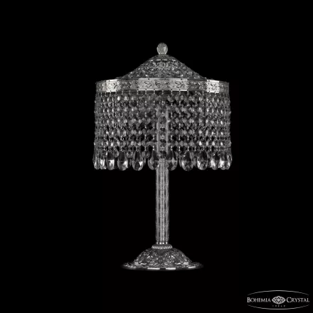 Настольная лампа хрустальная 19201L6/25IV Ni Bohemia Ivele Crystal