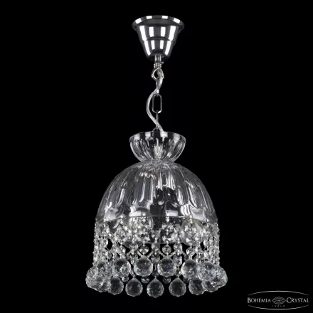 Подвесной светильник с хрусталём 5478/22 Ni Clear/M-1H Balls Bohemia Ivele Crystal