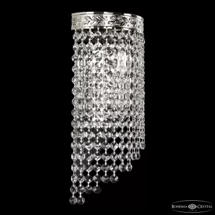 Бра хрустальные 83401BL/15IV-33 Ni R Bohemia Ivele Crystal