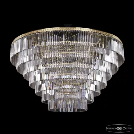 Люстра спираль каскад хрустальная 85011/180-105 G Bohemia Ivele Crystal