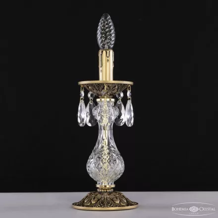Настольная лампа с хрусталем AL16300L/1-29 AGB Bohemia Ivele Crystal